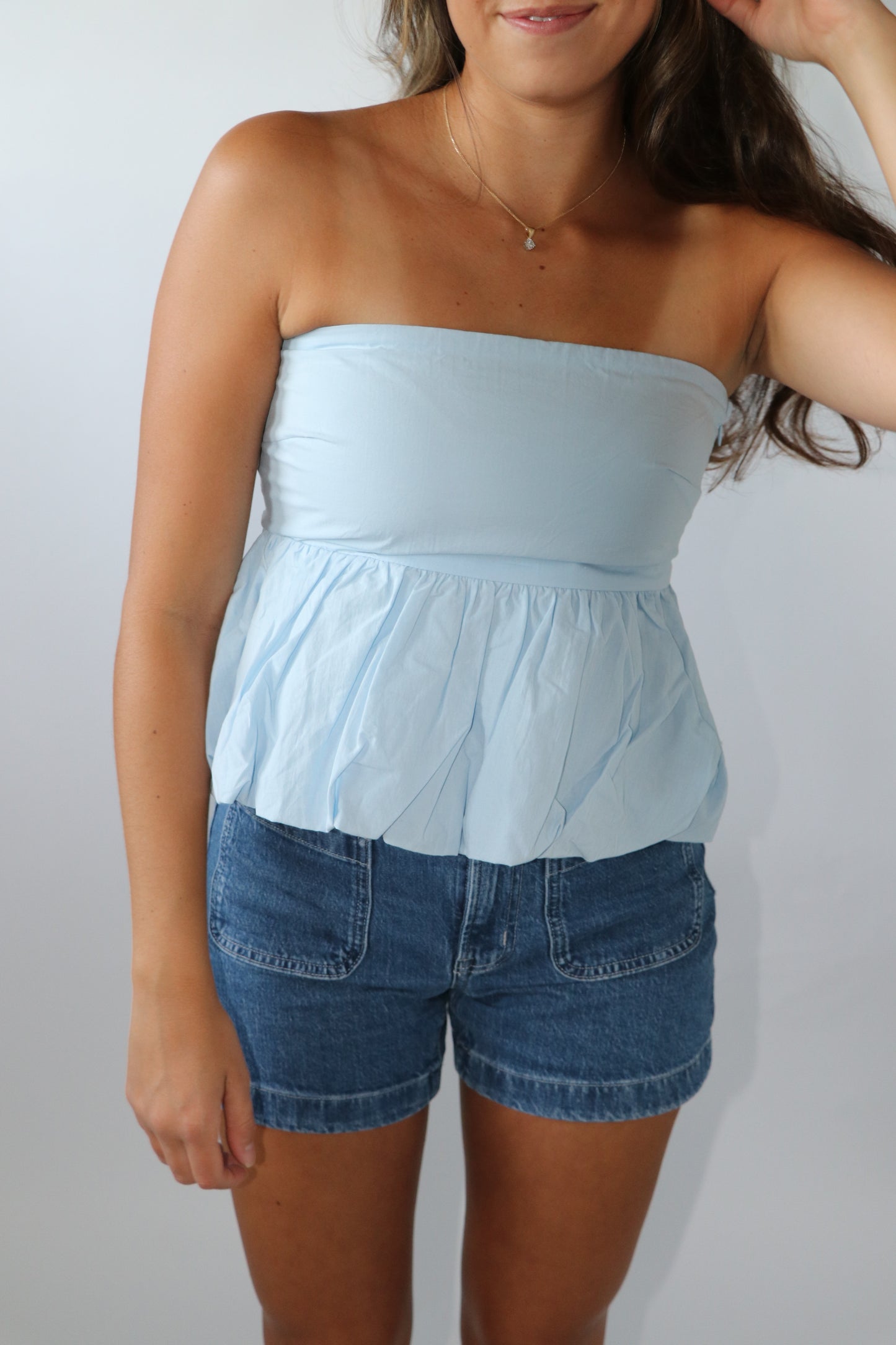 Paige Bubble Hem Tube Top