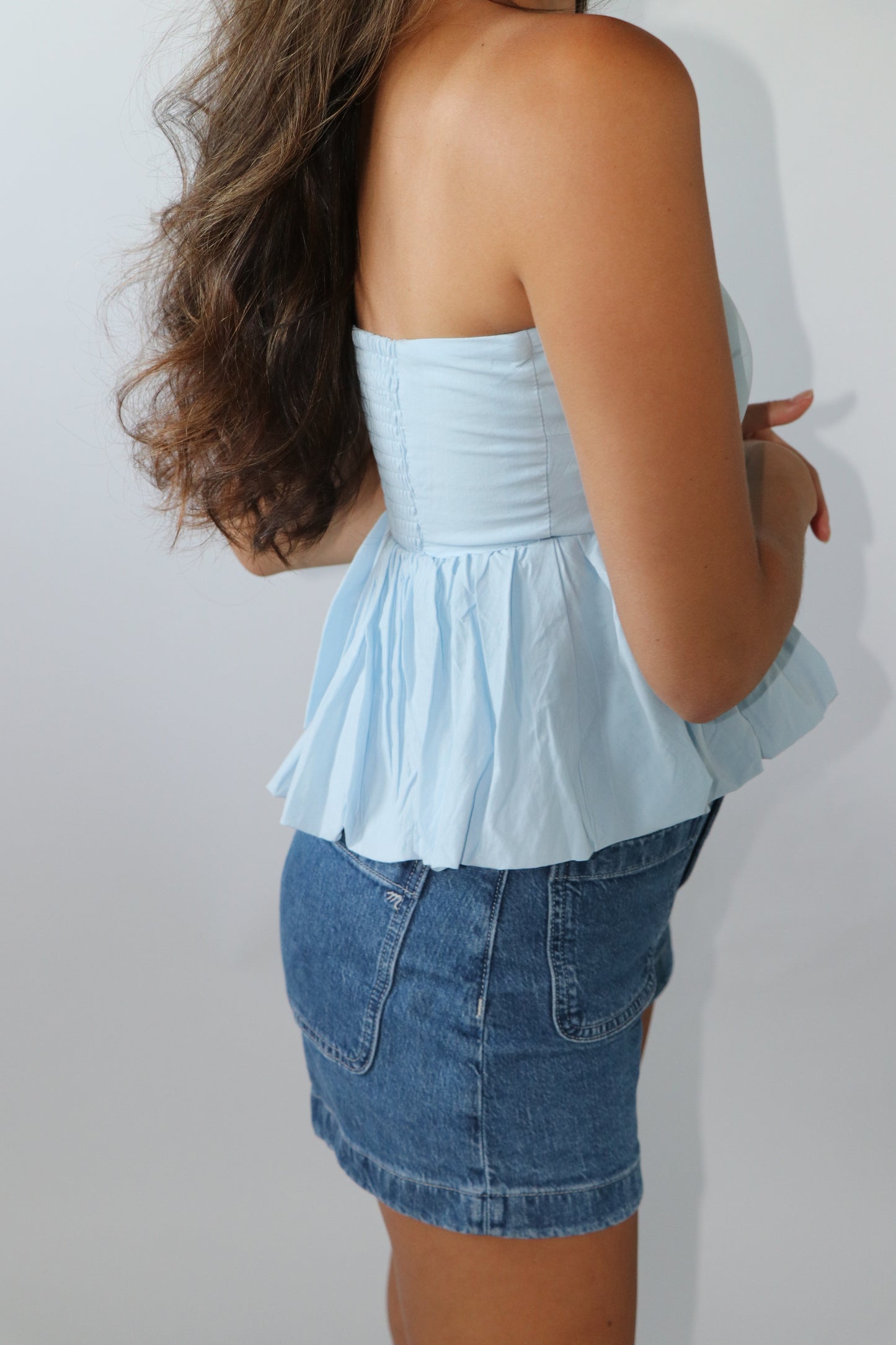 Paige Bubble Hem Tube Top