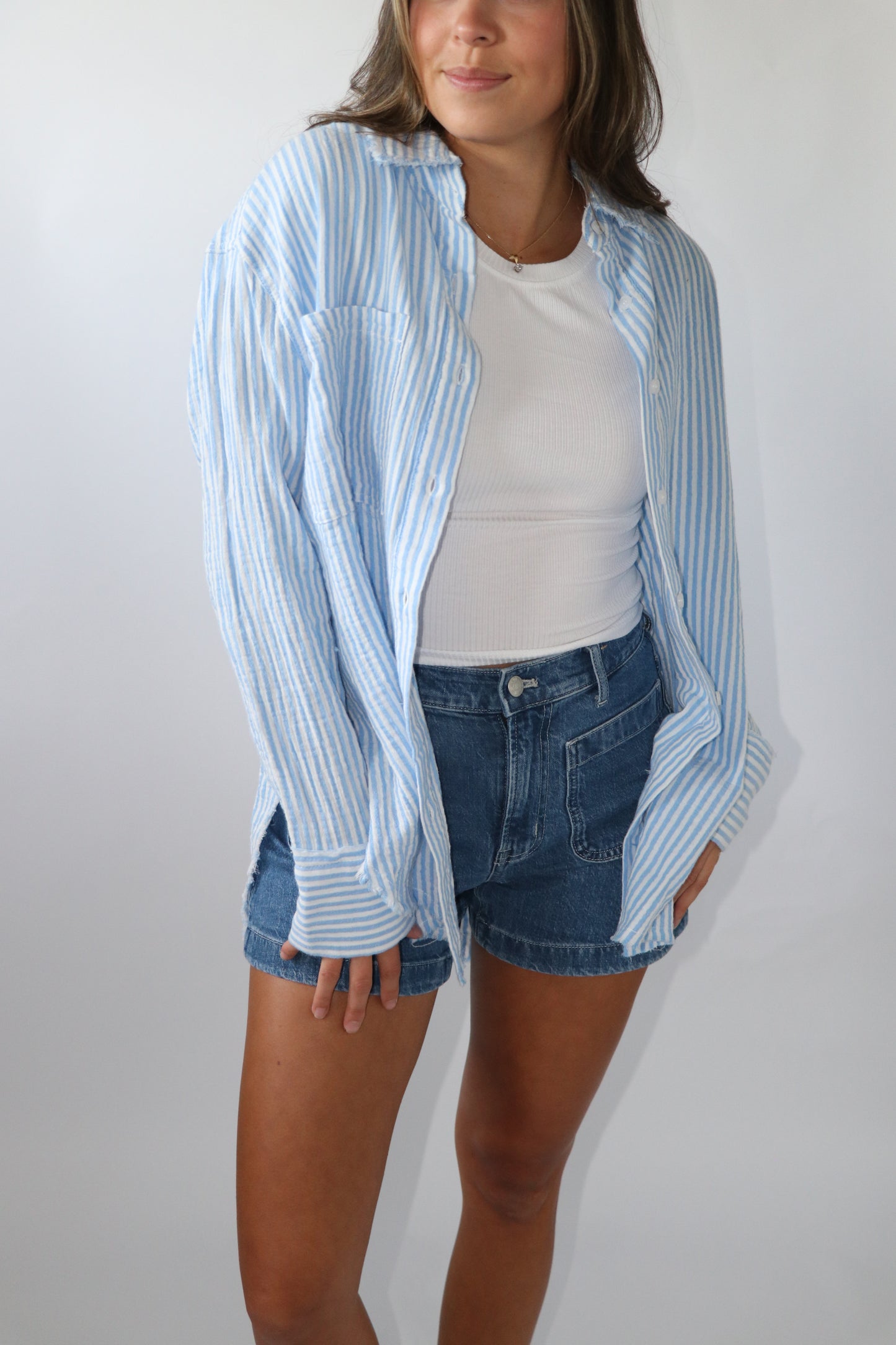 Coastal Button Down Top