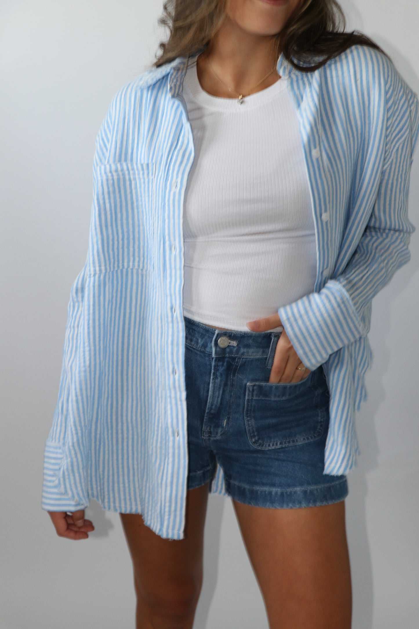 Coastal Button Down Top